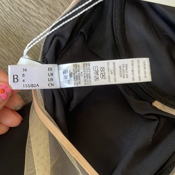 La Perla black nude mesh B cup bodysuit - Picture 6 of 6